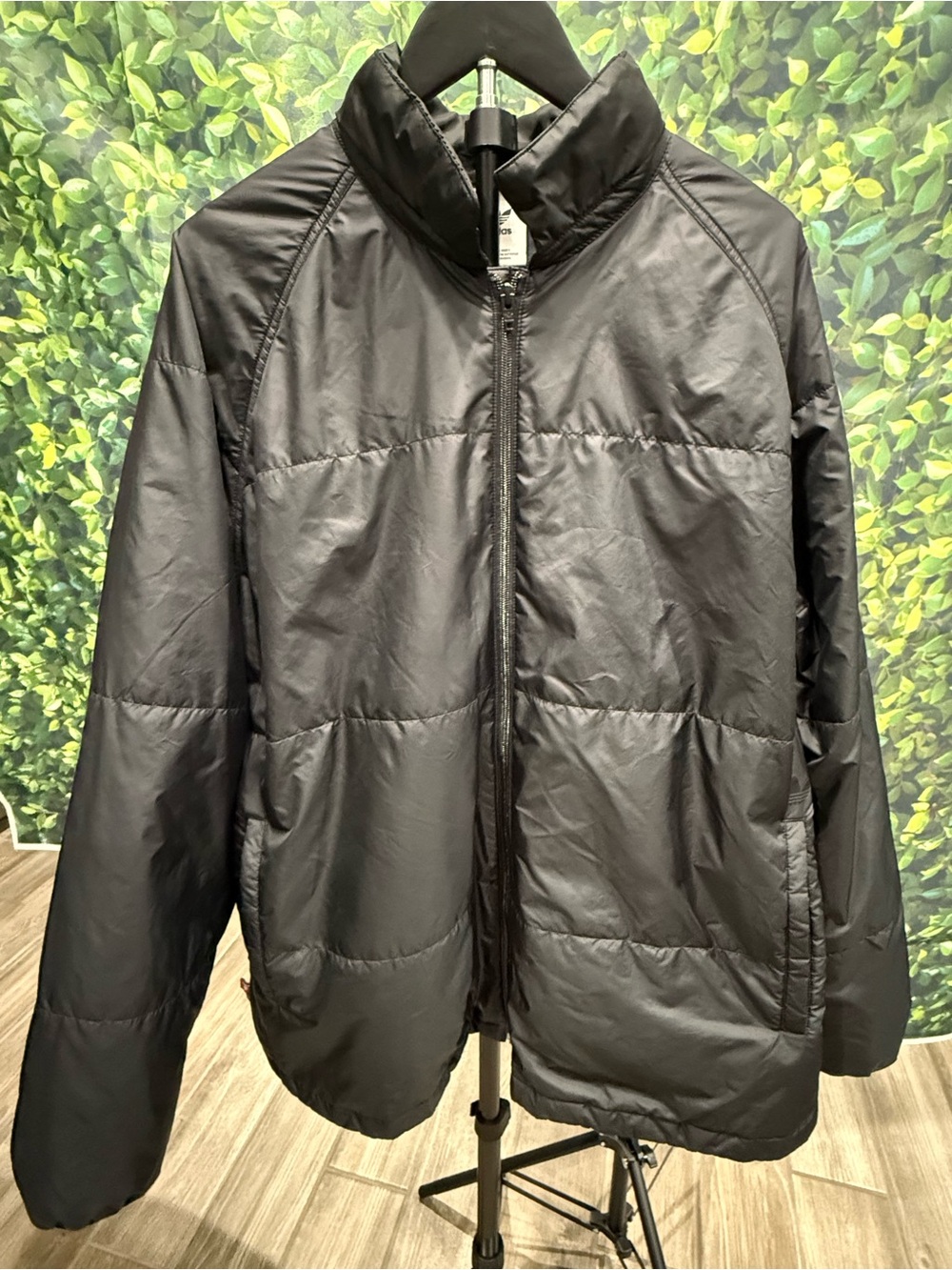 Adidas Black PrimaLoft Insulated Puffer Jacket Men’s Full Zip Pockets 2XL